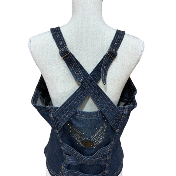 Harley-Davidson Blue Denim Tank Top Size XL - Picture 7 of 10